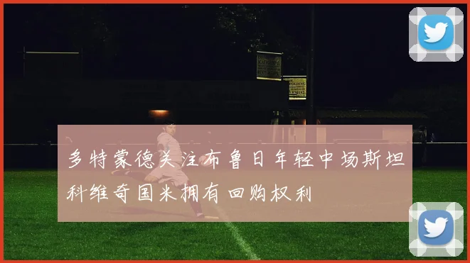 多特蒙德关注布鲁日年轻中场斯坦科维奇国米拥有回购权利